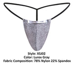 JUSTIN+SIMON XSJ02 Classic G-String Color Lurex Gray