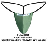 JUSTIN+SIMON Men's Underwear XSJ02 Classic G-String Color New Green