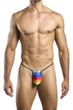 JUSTIN+SIMON Men's Underwear XSJ02 Classic G-String Color Pride Flag