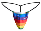 JUSTIN+SIMON Men's Underwear XSJ02 Classic G-String Color Pride Flag