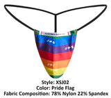 JUSTIN+SIMON Men's Underwear XSJ02 Classic G-String Color Pride Flag