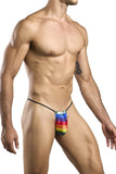 JUSTIN+SIMON Men's Underwear XSJ02 Classic G-String Color Pride Flag
