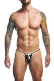 JUSTIN+SIMON Men's Underwear XSJ02 Classic G-String Color Psycodelic