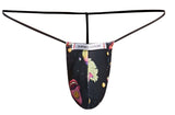 JUSTIN+SIMON Men's Underwear XSJ02 Classic G-String Color Psycodelic
