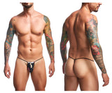 JUSTIN+SIMON Men's Underwear XSJ02 Classic G-String Color Psycodelic