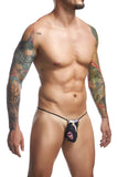 JUSTIN+SIMON Men's Underwear XSJ02 Classic G-String Color Psycodelic