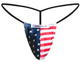 JUSTIN+SIMON Men's Underwear XSJ02 Classic G-String Color USA Flag
