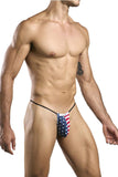 JUSTIN+SIMON Men's Underwear XSJ02 Classic G-String Color USA Flag