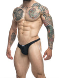 JUSTIN+SIMON Men's Underwear XSJ03 Classic Thongs Color Black