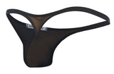 JUSTIN+SIMON Men's Underwear XSJ03 Classic Thongs Color Black Mesh