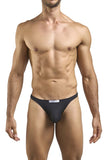 JUSTIN+SIMON Men's Underwear XSJ03 Classic Thongs Color Peach Black
