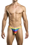 JUSTIN+SIMON Men's Underwear XSJ03 Classic Thongs Color Pride Flag