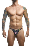 JUSTIN+SIMON Men's Underwear XSJ03 Classic Thongs Color Psycodelic