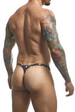 JUSTIN+SIMON Men's Underwear XSJ03 Classic Thongs Color Psycodelic