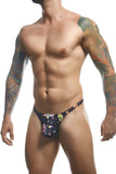 JUSTIN+SIMON Men's Underwear XSJ03 Classic Thongs Color Psycodelic