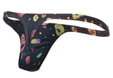 JUSTIN+SIMON Men's Underwear XSJ03 Classic Thongs Color Psycodelic
