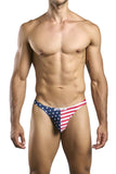 JUSTIN+SIMON Men's Underwear XSJ03 Classic Thongs Color USA Flag