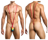 JUSTIN+SIMON Men's Underwear XSJ04 Sling Color Pride Flag