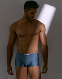 JUSTIN+SIMON Men's Underwear XSJ08 Classic Boxer Color Metal Green