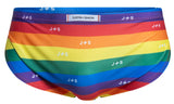 JUSTIN+SIMON Men's Underwear XSJ09 Running Shorts Color Pride Flag