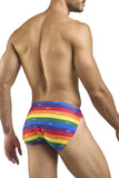 JUSTIN+SIMON Men's Underwear XSJ09 Running Shorts Color Pride Flag