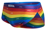 JUSTIN+SIMON Men's Underwear XSJ09 Running Shorts Color Pride Flag