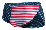 JUSTIN+SIMON Men's Underwear XSJ09 Running Shorts Color USA Flag