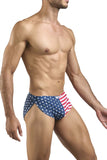 JUSTIN+SIMON Men's Underwear XSJ09 Running Shorts Color USA Flag