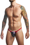 JUSTIN+SIMON Men's Underwear XSJ12 Bikini Color Psycodelic