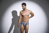 JUSTIN+SIMON XSJ13 Cheeky Bulge Boxer Color Metal Green
