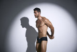 JUSTIN+SIMON XSJ13 Cheeky Bulge Boxer Color Peach Black