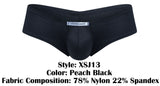 JUSTIN+SIMON XSJ13 Cheeky Bulge Boxer Color Peach Black