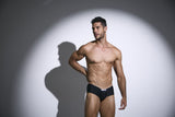 JUSTIN+SIMON XSJ13 Cheeky Bulge Boxer Color Peach Black
