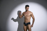 JUSTIN+SIMON XSJ13 Cheeky Bulge Boxer Color Peach Black