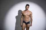 JUSTIN+SIMON XSJ13 Cheeky Bulge Boxer Color Peach Black