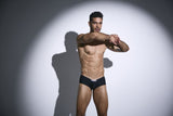 JUSTIN+SIMON XSJ13 Cheeky Bulge Boxer Color Peach Black