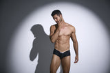 JUSTIN+SIMON XSJ13 Cheeky Bulge Boxer Color Peach Black