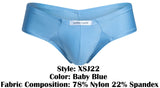 JUSTIN+SIMON XSJ22 Cheek Briefs Color Baby Blue