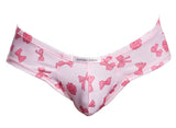 JUSTIN+SIMON Men's Underwear XSJ22 Cheek Briefs Color Coquette