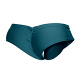 JUSTIN+SIMON Men's Underwear XSJ22 Cheek Briefs Color Opal Green