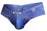 JUSTIN+SIMON Men's Underwear XSJ22 Cheek Briefs Color Party