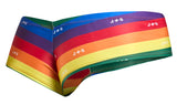 JUSTIN+SIMON Men's Underwear XSJ22 Cheek Briefs Color Pride Flag
