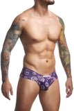 JUSTIN+SIMON Men's Underwear XSJ22 Cheek Briefs Color Pride