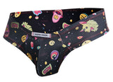 JUSTIN+SIMON Men's Underwear XSJ22 Cheek Briefs Color Psycodelic