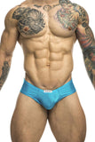 JUSTIN+SIMON Men's Underwear XSJ22 Cheek Briefs Color Turquoise