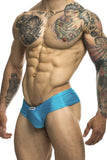 JUSTIN+SIMON Men's Underwear XSJ22 Cheek Briefs Color Turquoise