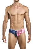 JUSTIN+SIMON Men's Underwear XSJ22 Cheek Briefs Color USA Flag