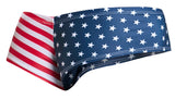 JUSTIN+SIMON Men's Underwear XSJ22 Cheek Briefs Color USA Flag