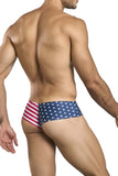 JUSTIN+SIMON Men's Underwear XSJ22 Cheek Briefs Color USA Flag