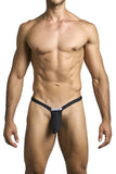 JUSTIN+SIMON Men's Underwear XSJBU02 Bulge Thongs Color Black